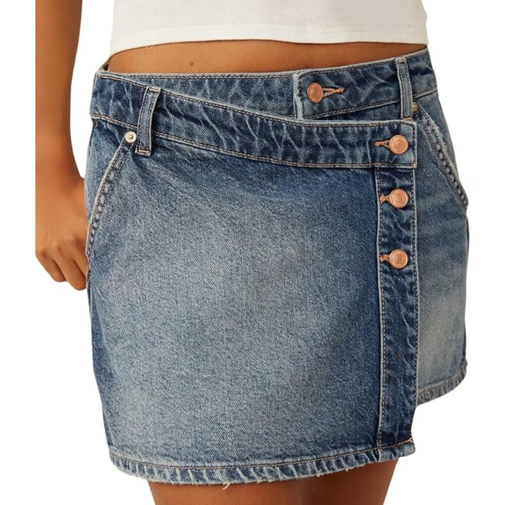 Free People Wynne Denim Skirt